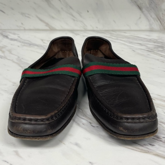 Gucci Sherry Line Leather Loafers - Picture 4 of 14